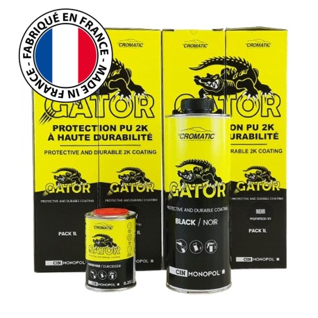 Gator Liner 2K Noir Kit 4 bouteilles + durcisseur