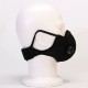 Masque noir avec valve respiratoire